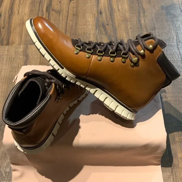 Cole Haan | Shoes | Mens Zergrand Calf Leather Hiker Boot 